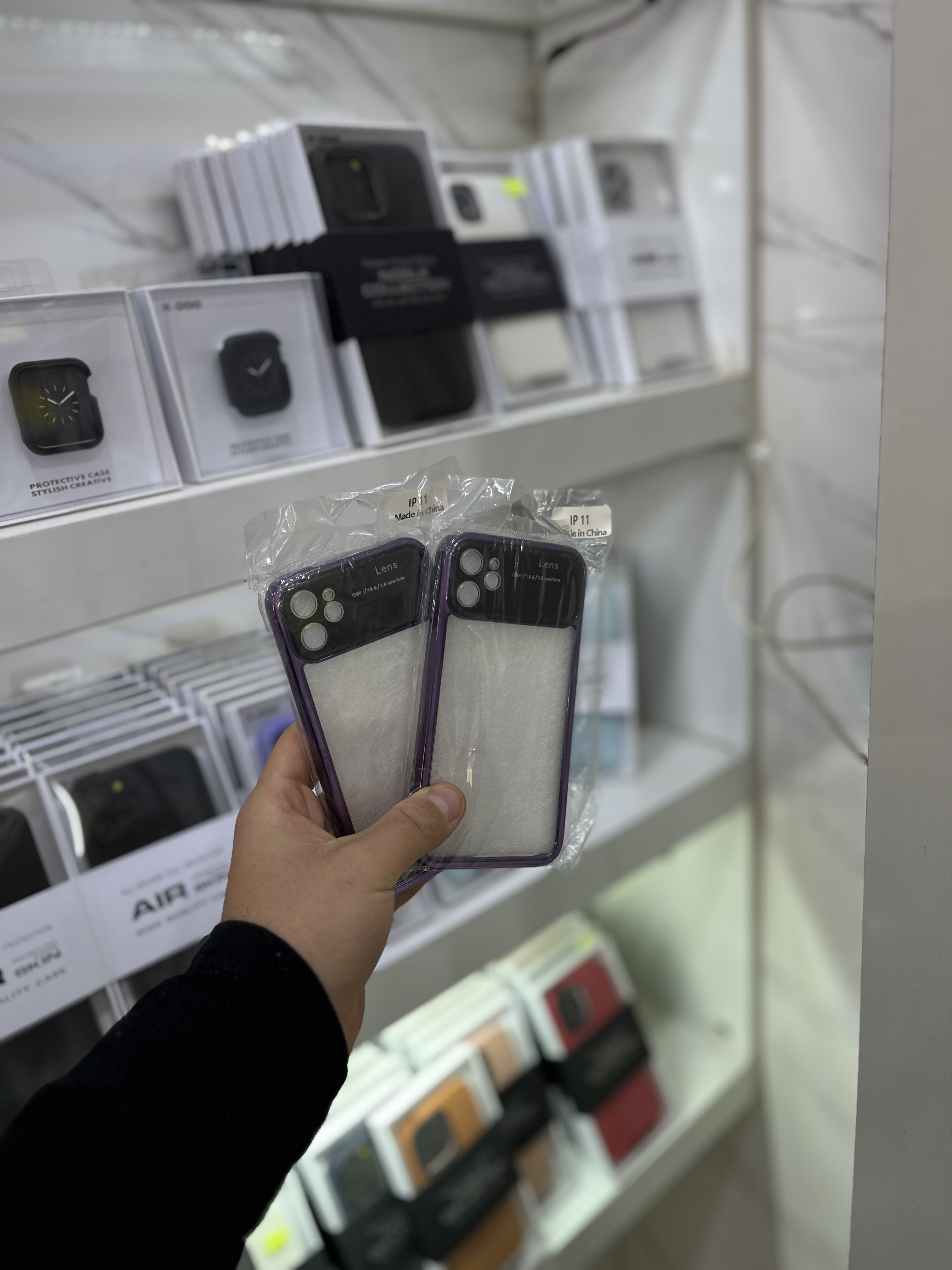 قاب پشت شفاف محافظ لنز دار دور بنفش