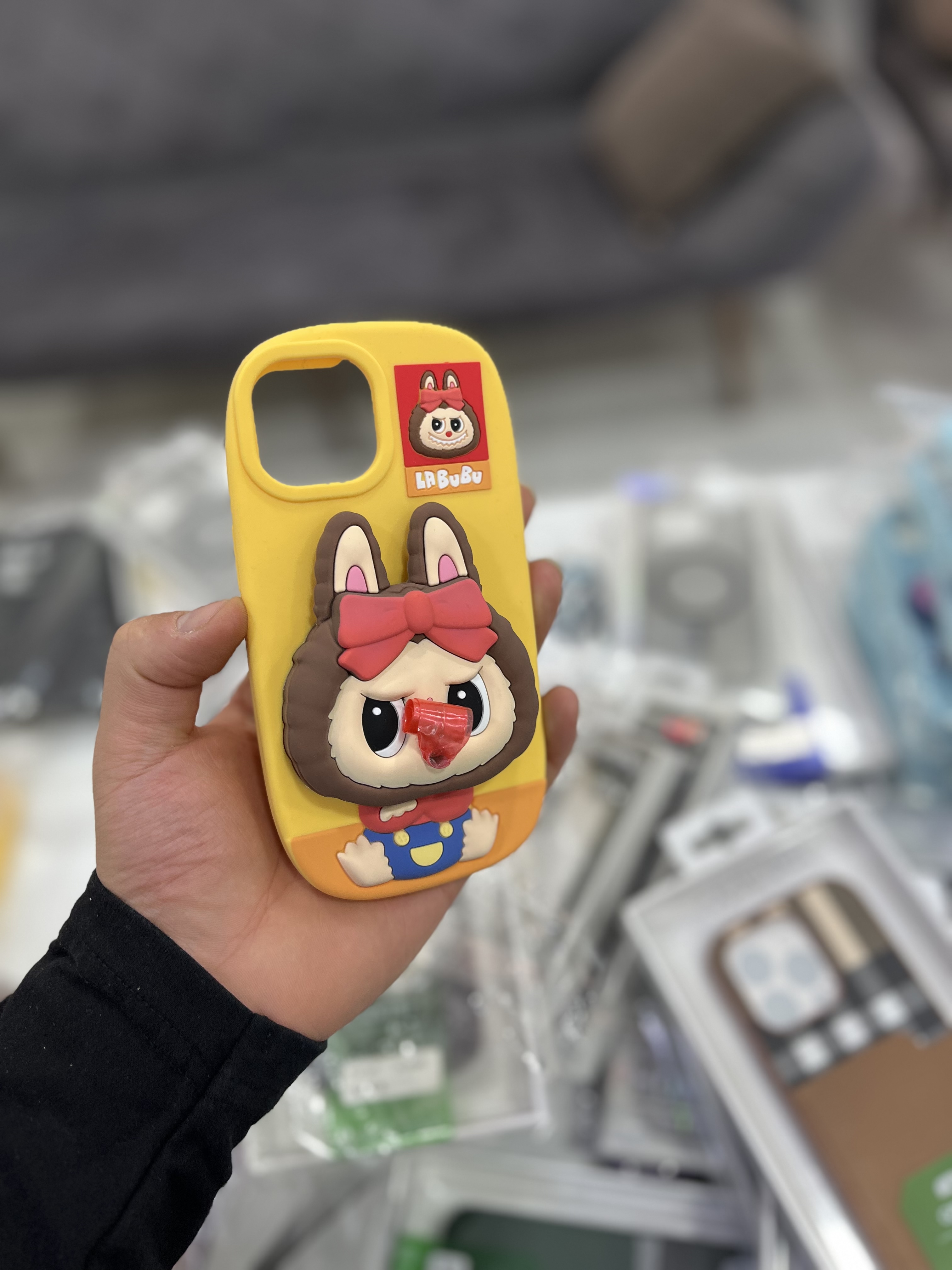 قاب LABUBU لبوبو سوت سوتکی آیفون 13/14/15